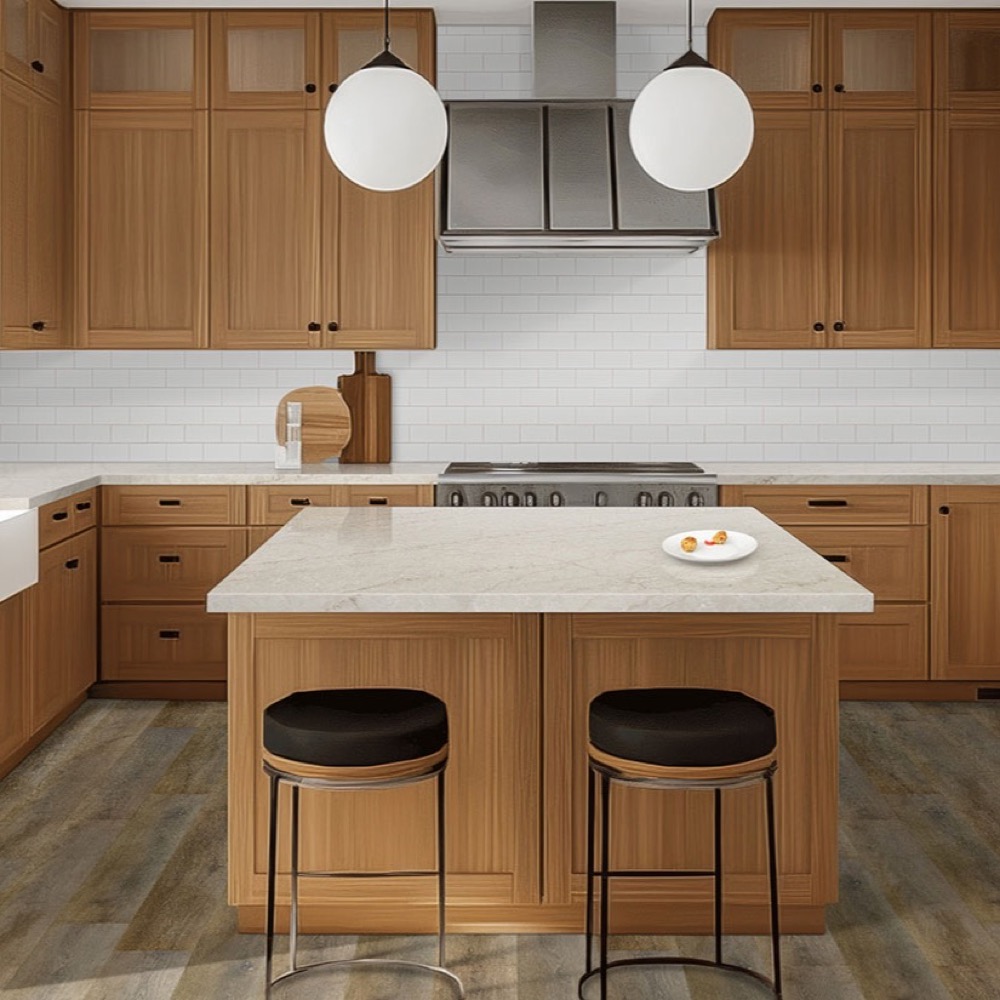 Lumataj quartz countertop in a kitchen