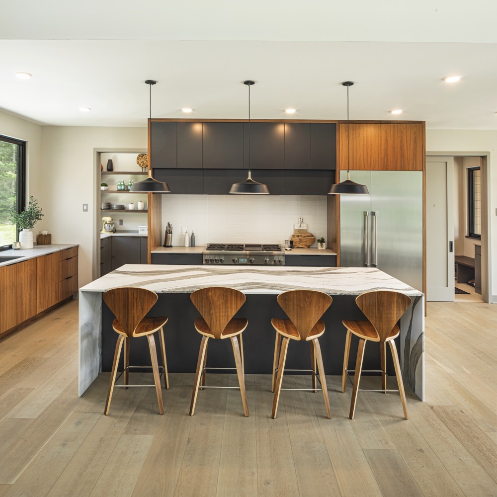 Skara Brae Cambria quartz countertop in a kitchen