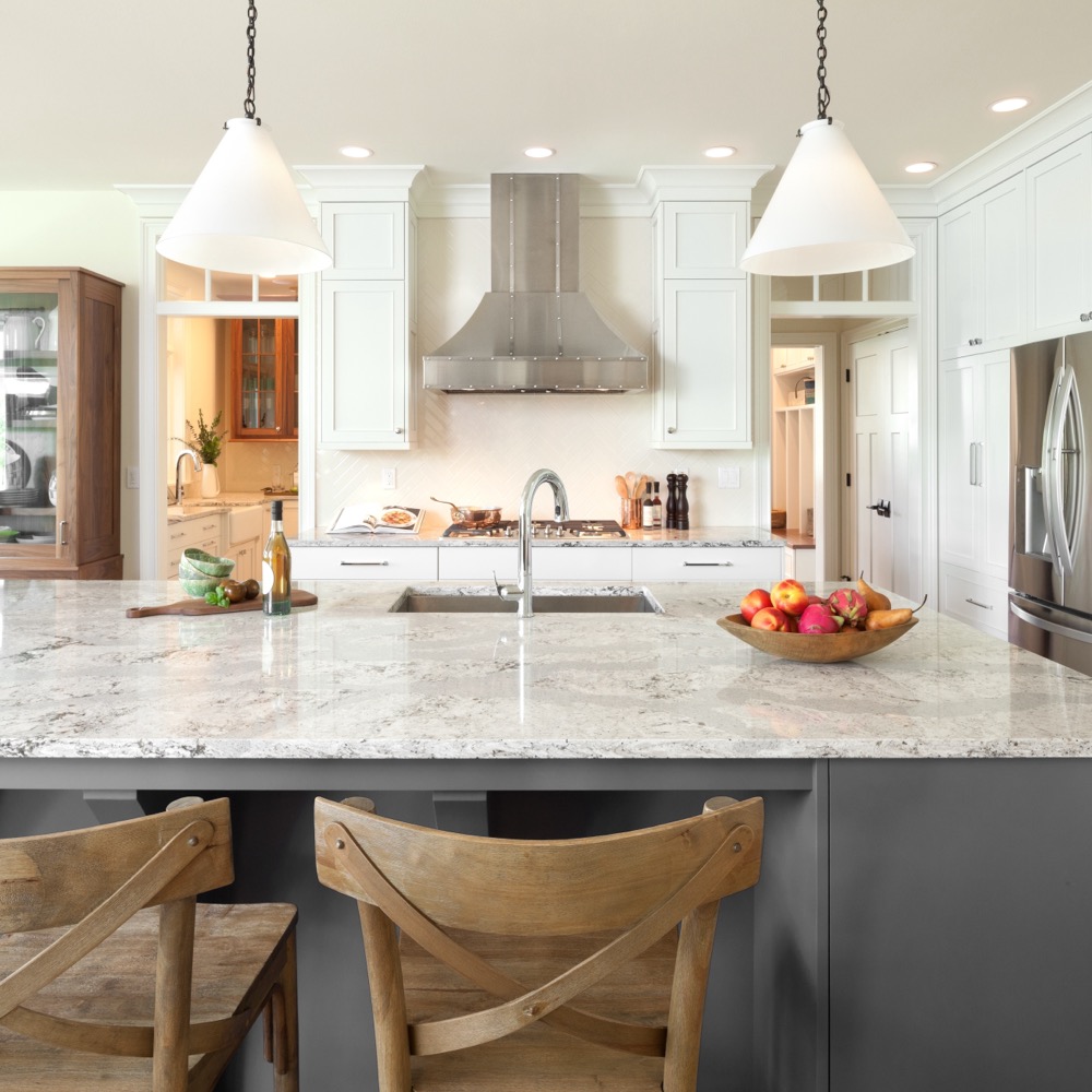 Summerhill Cambria quartz countertop in a kitchen